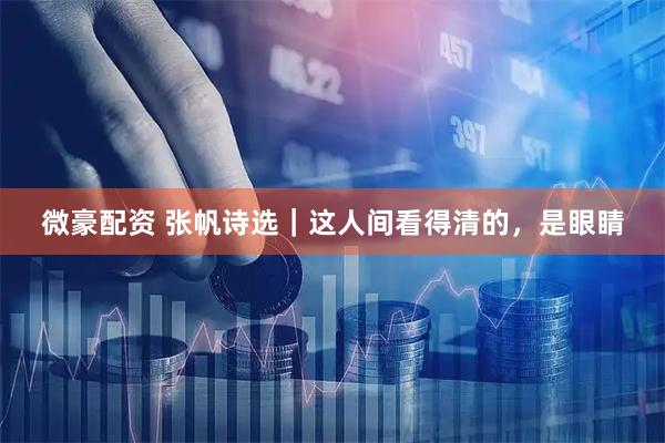 微豪配资 张帆诗选｜这人间看得清的，是眼睛