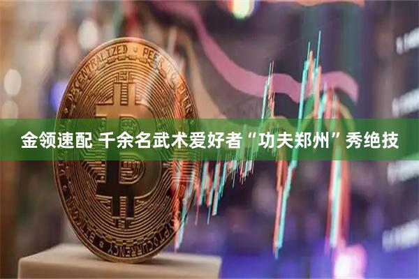 金领速配 千余名武术爱好者“功夫郑州”秀绝技