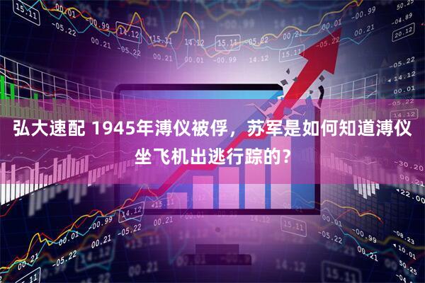 弘大速配 1945年溥仪被俘，苏军是如何知道溥仪坐飞机出逃行踪的？